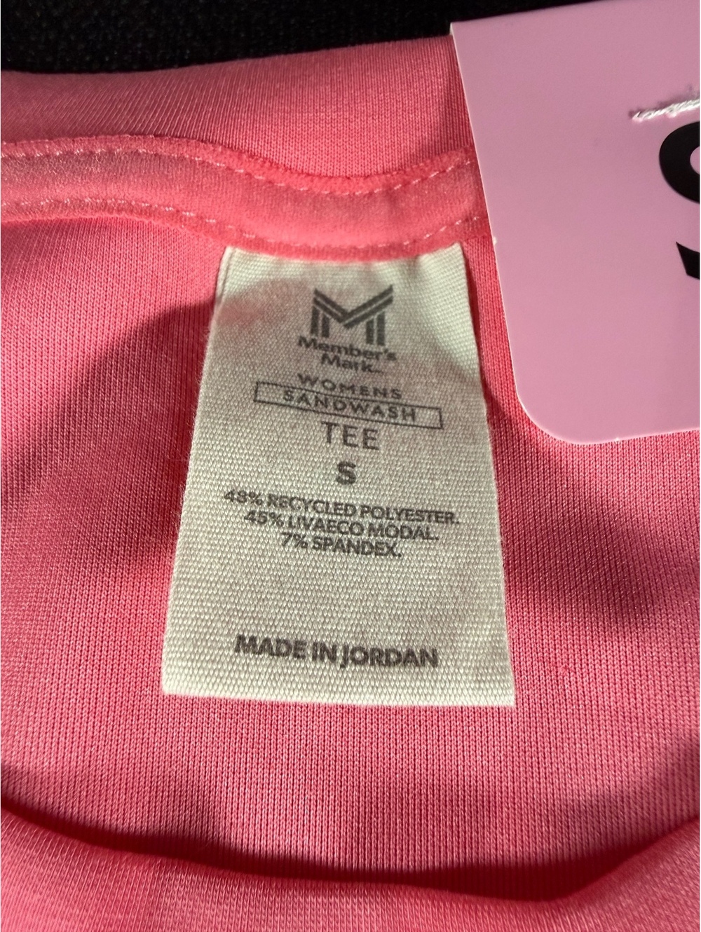 Magnetic Magic Women's Sandwash Tee Size Small Pink - Picture 2 of 5